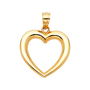 Heart Pendant - 14k Yellow Gold 