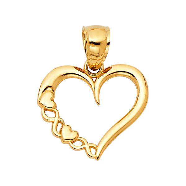 Heart Pendant - 14k Yellow Gold 