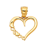 Heart Pendant - 14k Yellow Gold 