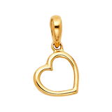 Heart Pendant - 14k Yellow Gold 