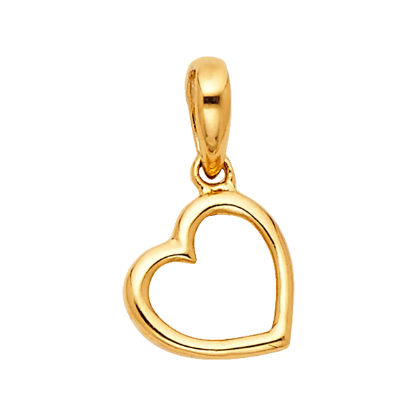 Heart Pendant - 14k Yellow Gold 