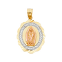 Quince Anos Pendant - 14k Tri Color Gold