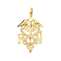 Medical Service Symbol Pendant - 14k Yellow Gold