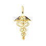 Medical Service Symbol Pendant - 14k Yellow Gold