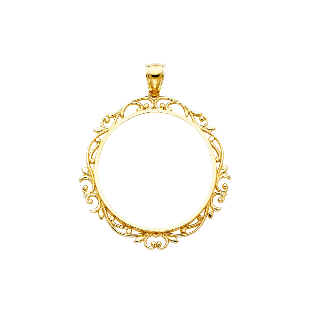 Flower Frame (50Pesos) - 14k Gold