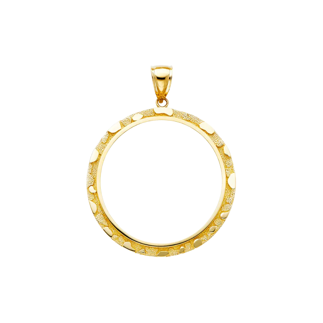 Nugget Frame (50 Pesos) - 14k Gold