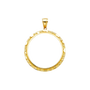 Nugget Frame (50 Pesos) - 14k Gold