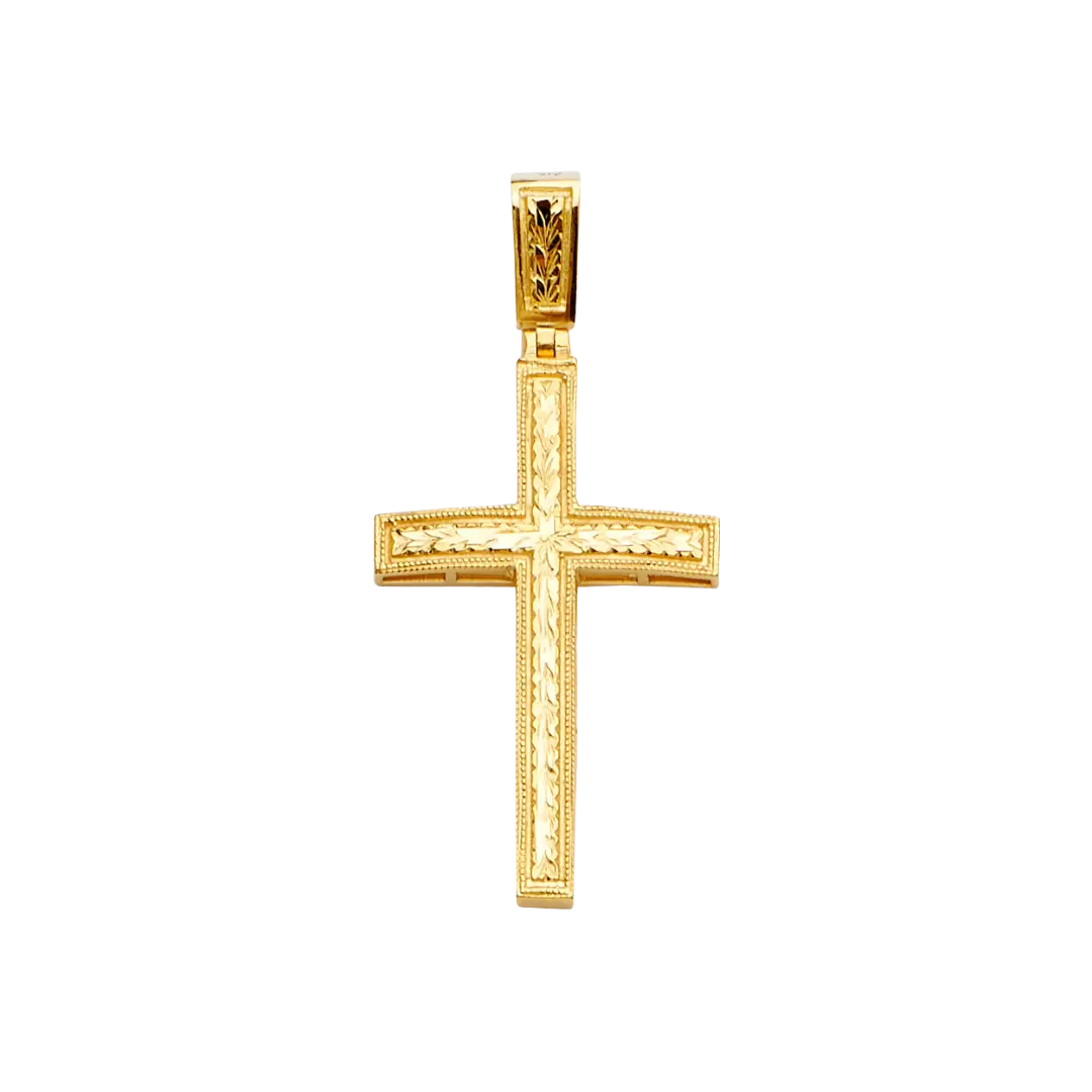 Cross Pendant - 14k Yellow Gold