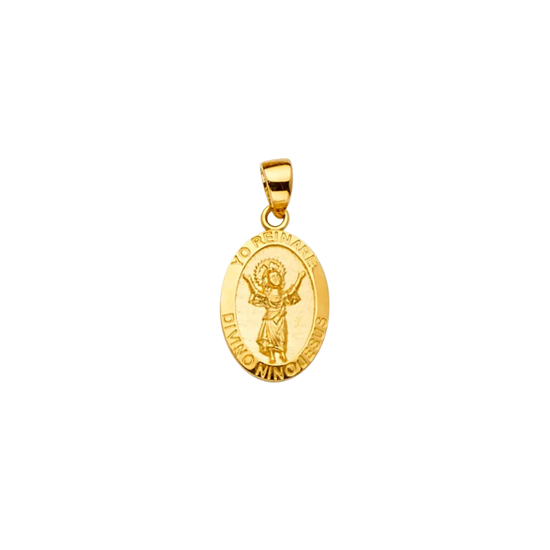 Divine Infant Jesus Pendant - 14k Yellow Gold