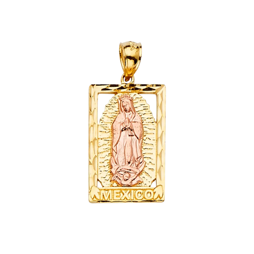 Guadalupe Pendant - 14k Two Tone Gold