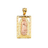 Guadalupe Pendant - 14k Two Tone Gold