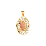 Guadalupe Pendant - 14k Tri Color Gold