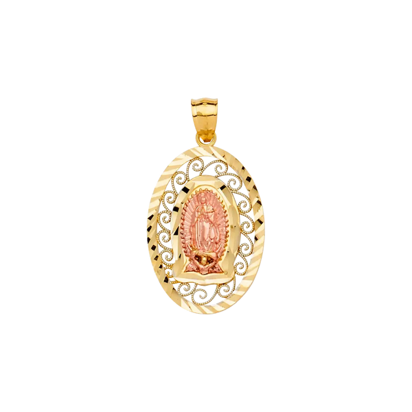 Guadalupe Pendant - 14k Tri Color Gold