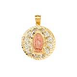 Guadalupe Pendant - 14k Tri Color Gold