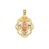 Guadalupe Pendant - 14k Tri Color Gold