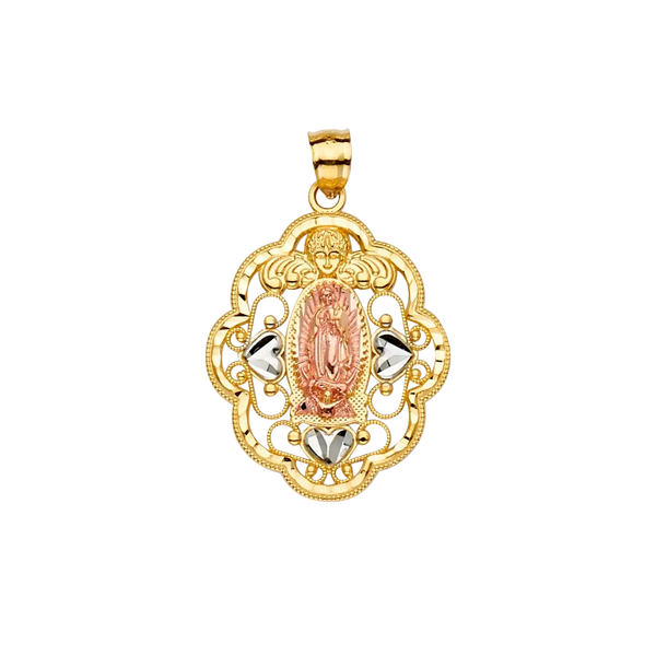 Guadalupe Pendant - 14k Tri Color Gold