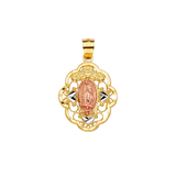 Guadalupe Pendant - 14k Tri Color Gold