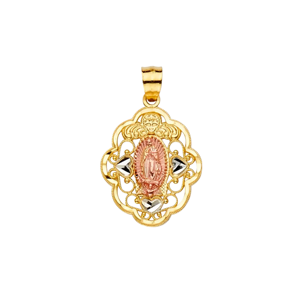 Guadalupe Pendant - 14k Tri Color Gold