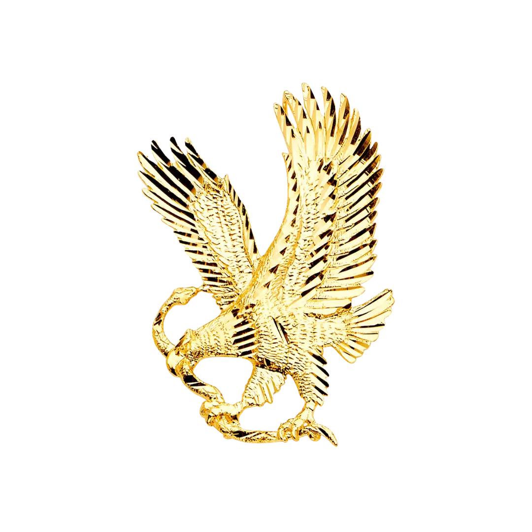 Eagle Pendant - 14k Yellow Gold