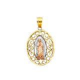 Guadalupe Pendant - 14k Tri Color Gold