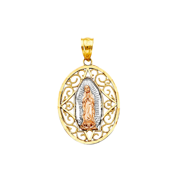 Guadalupe Pendant - 14k Tri Color Gold