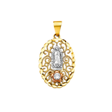 Guadalupe Pendant - 14k Tri Color Gold