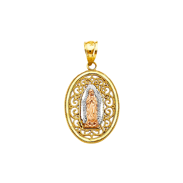 Guadalupe Pendant - 14k Tri Color Gold