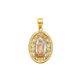 Guadalupe Pendant - 14k Tri Color Gold