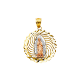 Guadalupe Pendant - 14k Tri Color Gold