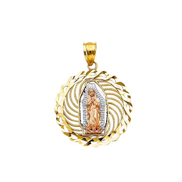 Guadalupe Pendant - 14k Tri Color Gold