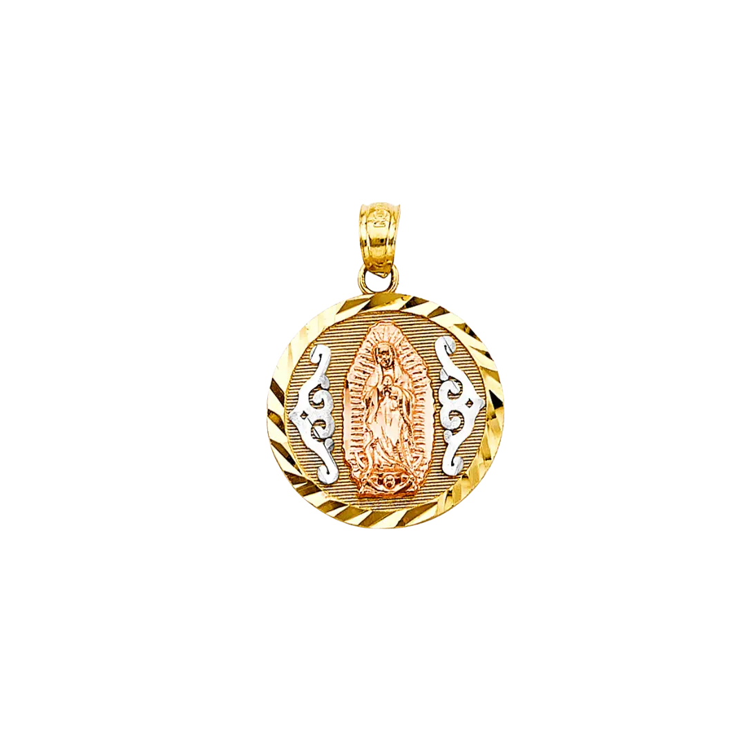 Guadalupe Pendant - 14k Tri Color Gold