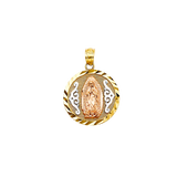 Guadalupe Pendant - 14k Tri Color Gold