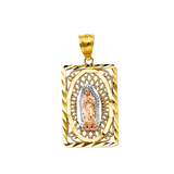 Guadalupe Pendant - 14k Tri Color Gold