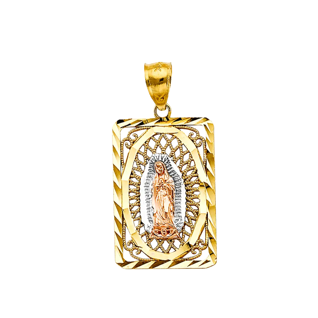 Guadalupe Pendant - 14k Tri Color Gold