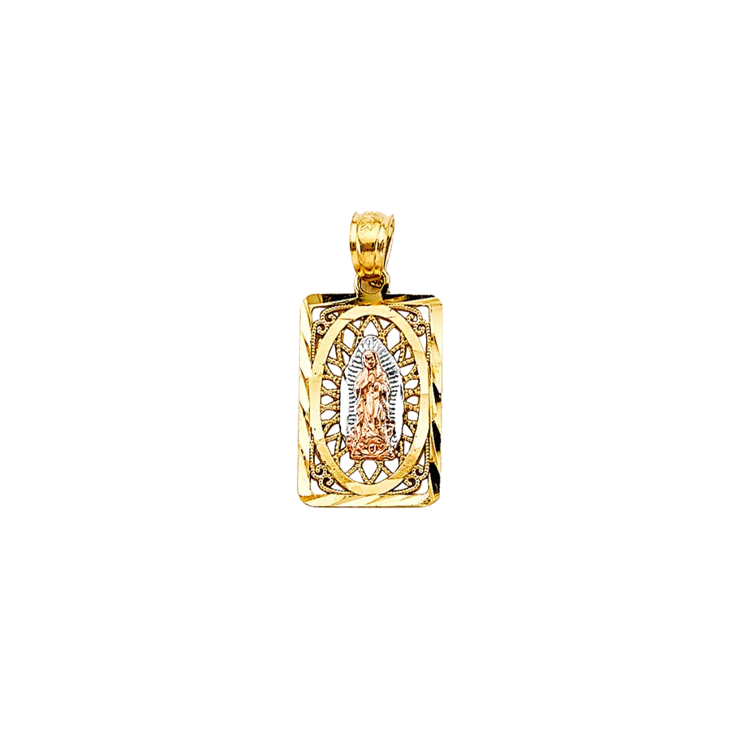 Guadalupe Pendant - 14k Tri Color Gold