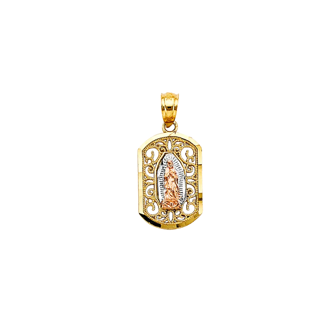 Guadalupe Pendant - 14k Tri Color Gold