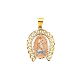 Guadalupe Pendant - 14k Tri Color Gold