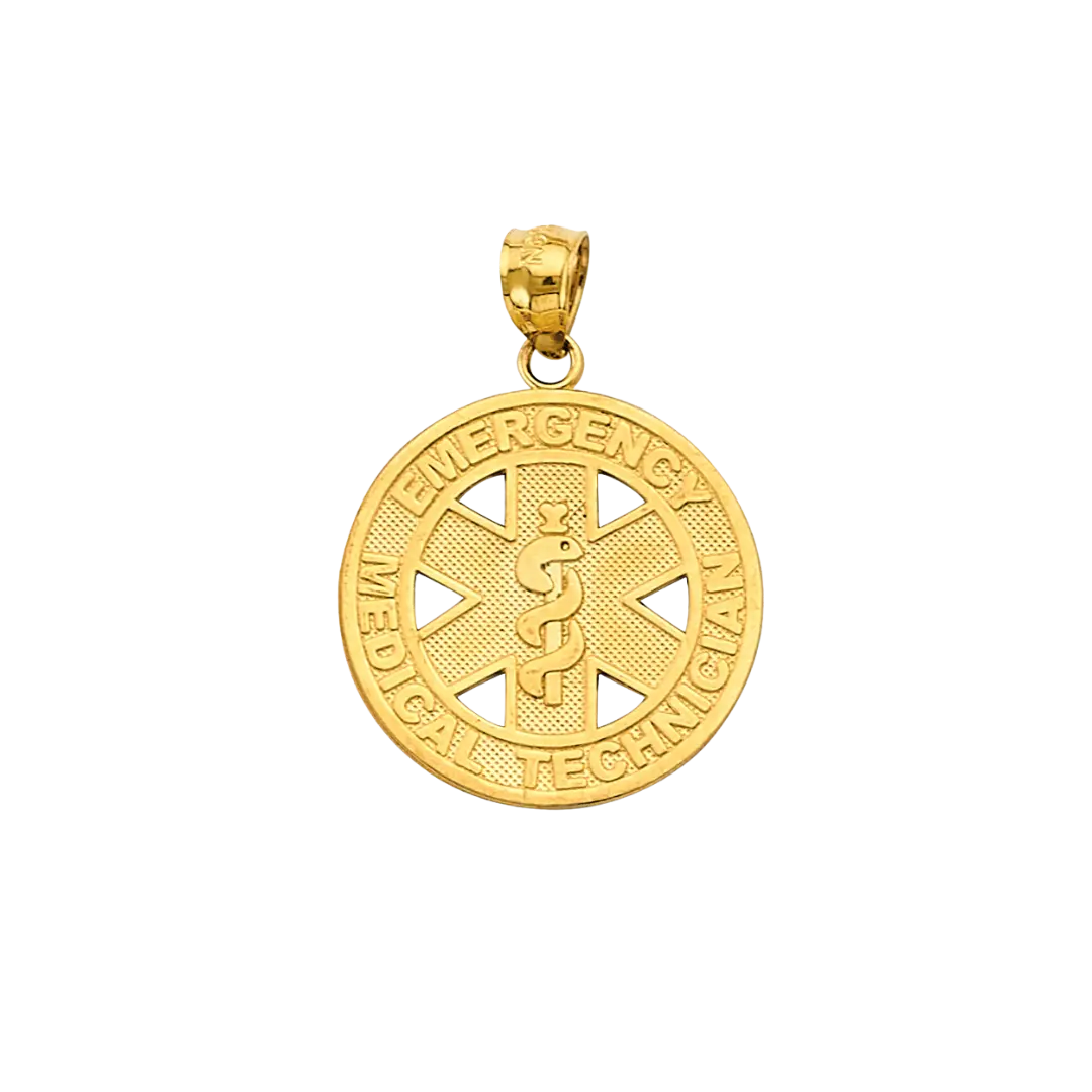 EMT Pendant - 14k Yellow Gold