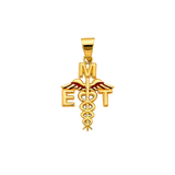 EMT Symbol Pendant - 14k Yellow Gold