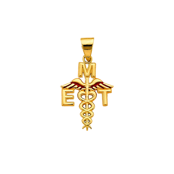 EMT Symbol Pendant - 14k Yellow Gold