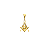 Masonic Symbol Pendant - 14k Yellow Gold