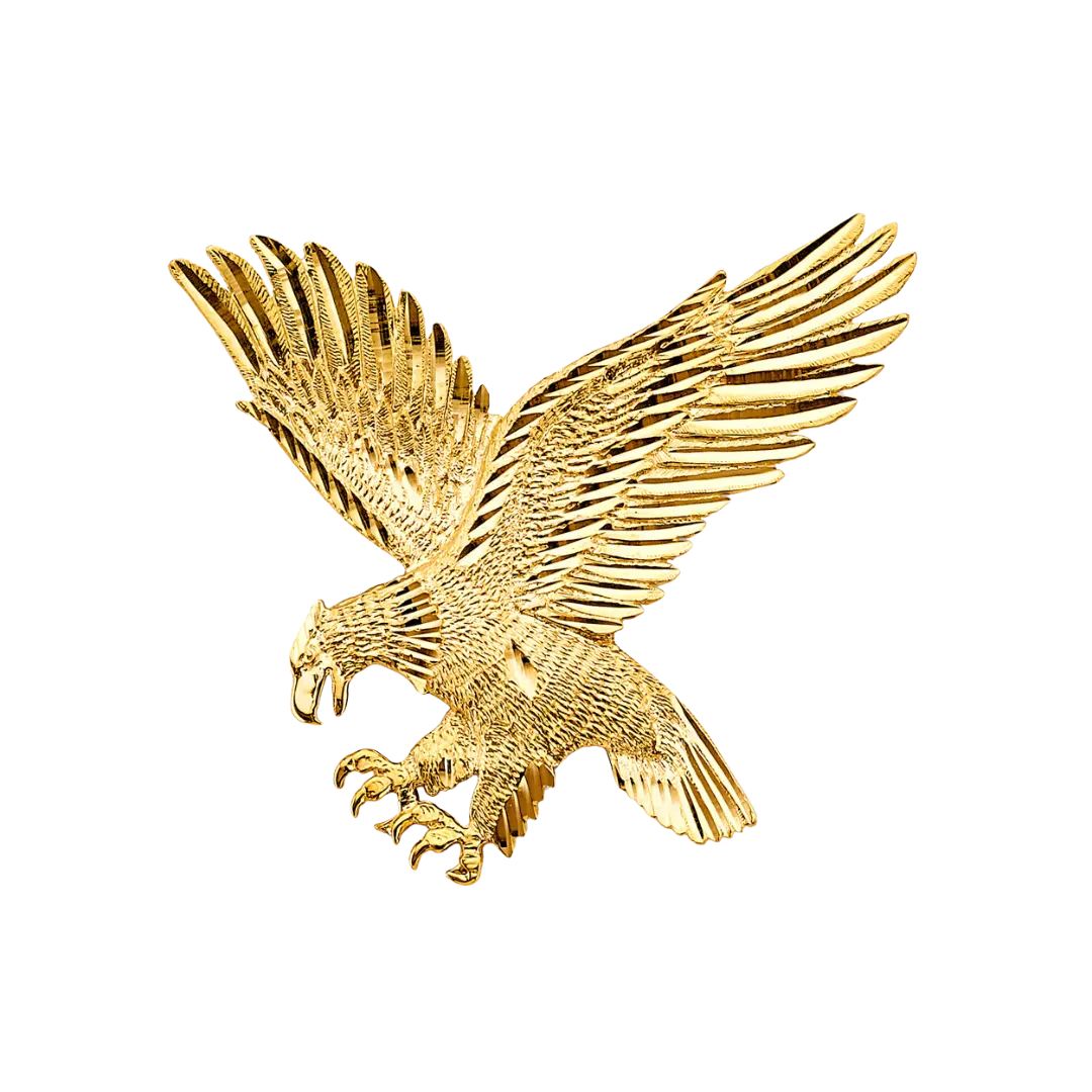 Eagle Pendant - 14k Yellow Gold