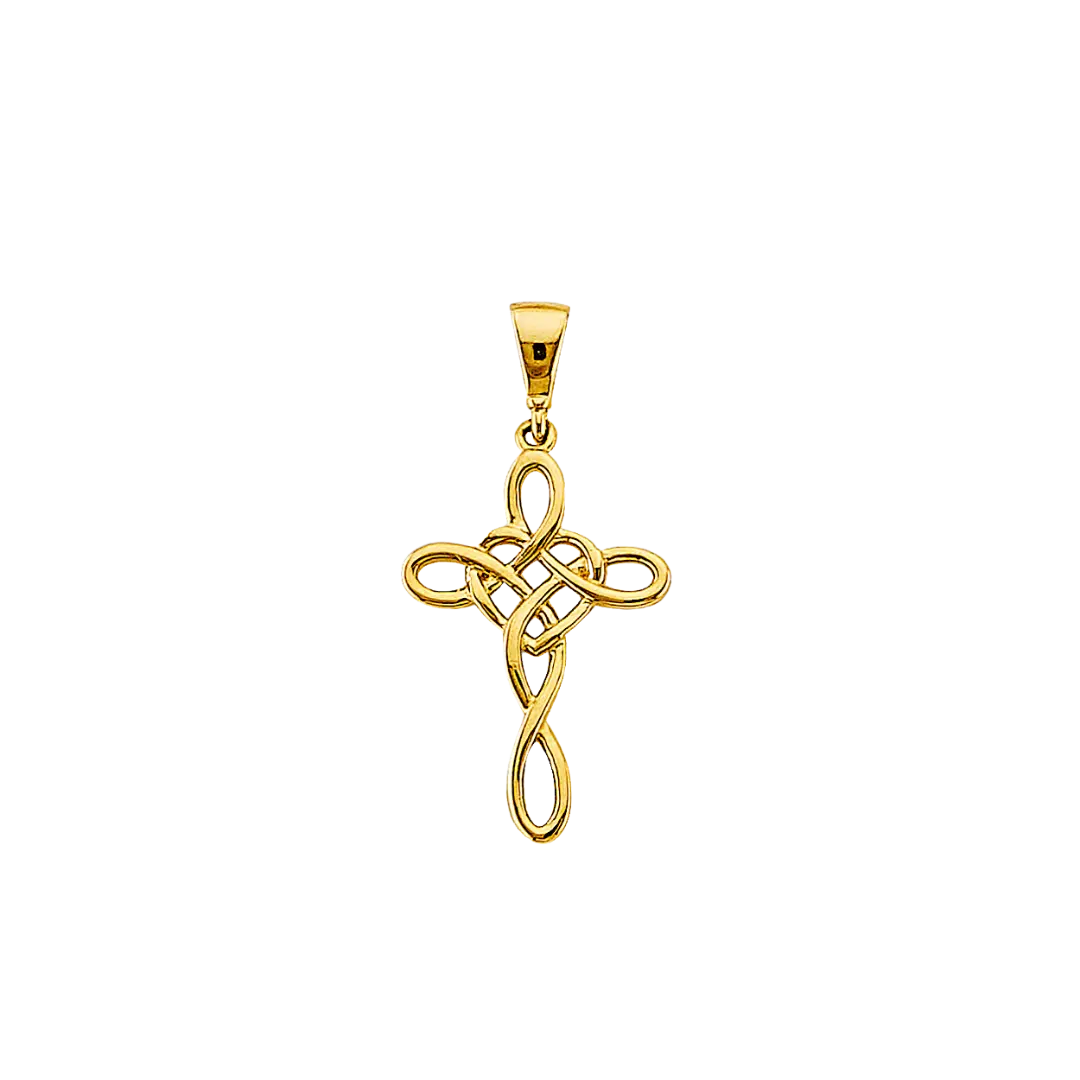 Cross Pendant - 14k Yellow Gold