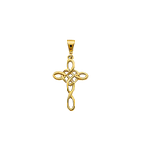 Cross Pendant - 14k Yellow Gold