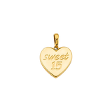 Sweet 15 Pendant - 14k Yellow Gold