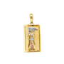 Santa Muerte Pendant - 14k Tri Color Gold