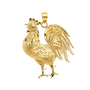 Rooster Pendant - 14k Yellow Gold