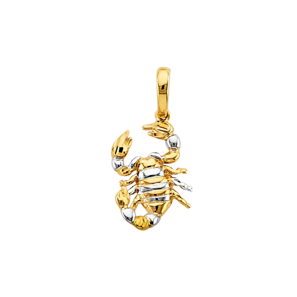 Scorpion Pendant - 14k Two Tone Gold