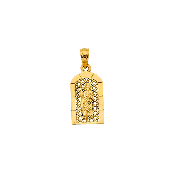 San Judas Pendant - 14k Yellow Gold