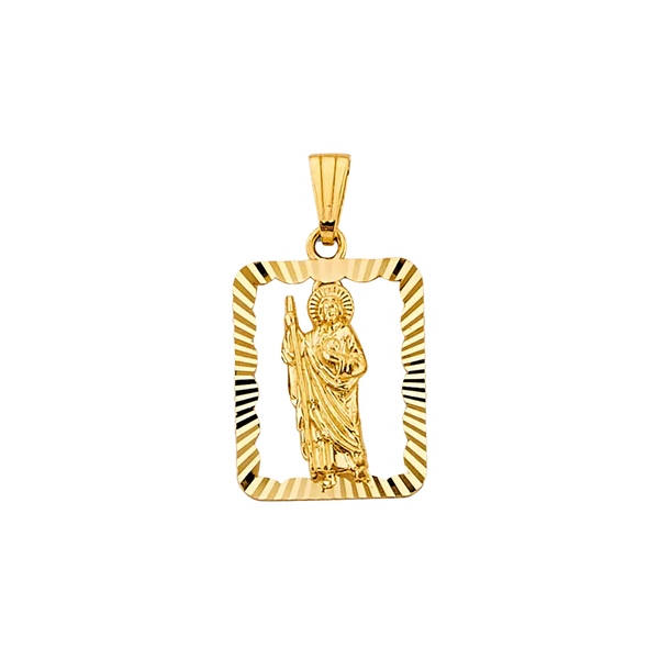 San Judas Pendant - 14k Yellow Gold